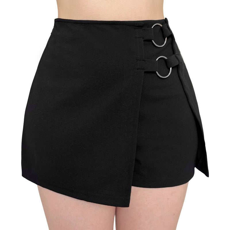 Short Falda Mujer Doble Aro Metálico - AIDEE GIAN