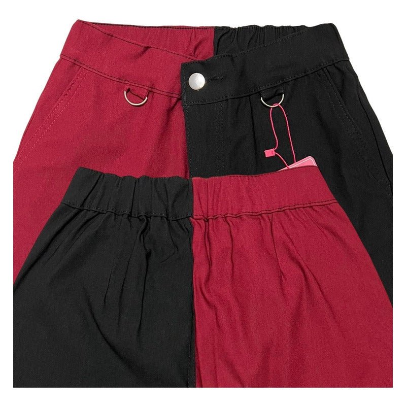 Jogger Cargo Bicolor Con Tirantes Desmontables Stretch Mujer - AIDEE GIAN