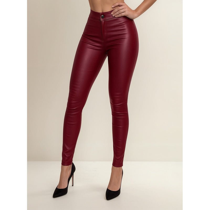 Pantalón Mujer Vinipiel Juvenil Corte Ajustado - AIDEE GIAN