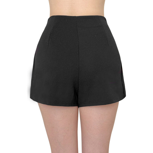 Short Falda Mujer Doble Aro Metálico