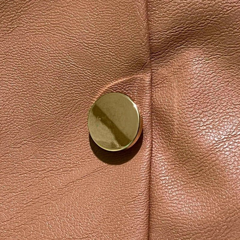 Short Falda Vinipiel Cuatro Botones - AIDEE GIAN