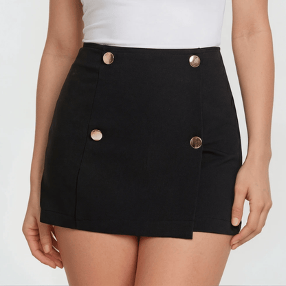 Short Falda 4 Botones Decorativos Stretch - AIDEE GIAN