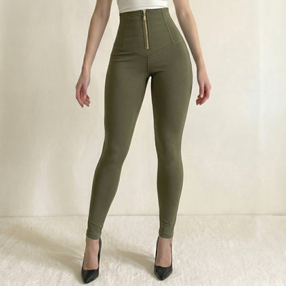Pantalon Mujer Push Up Efecto Control Abdomen Costillero