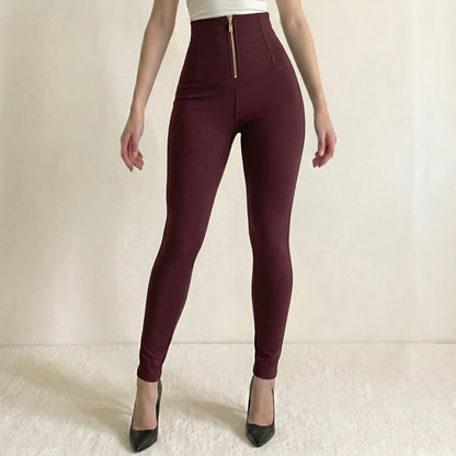 Pantalon Mujer Push Up Efecto Control Abdomen Costillero