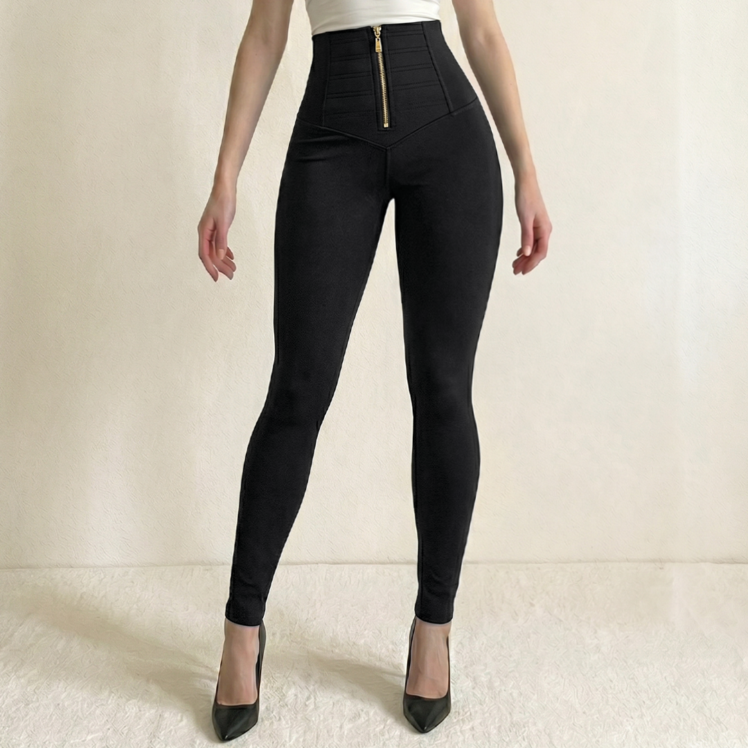 Pantalon Mujer Push Up Efecto Control Abdomen Costillero