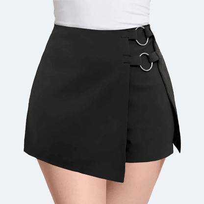 Short Falda Mujer Doble Aro Metálico - AIDEE GIAN