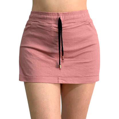 Short Falda 2 Piezas Mujer Gabardina Skinny