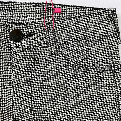 Pantalón Dama Cuadrado Corte Vaquero Tiro Alto