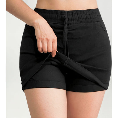 Short Falda 2 Piezas Mujer Gabardina Skinny