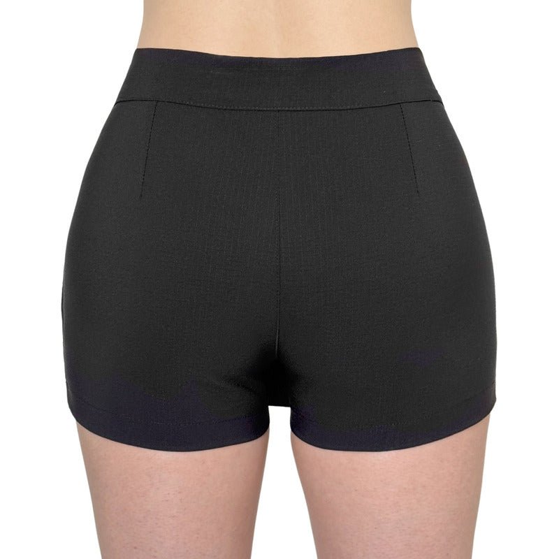 Falda Short Mujer Stretch Broche Lateral Y Cierre Metálico - AIDEE GIAN