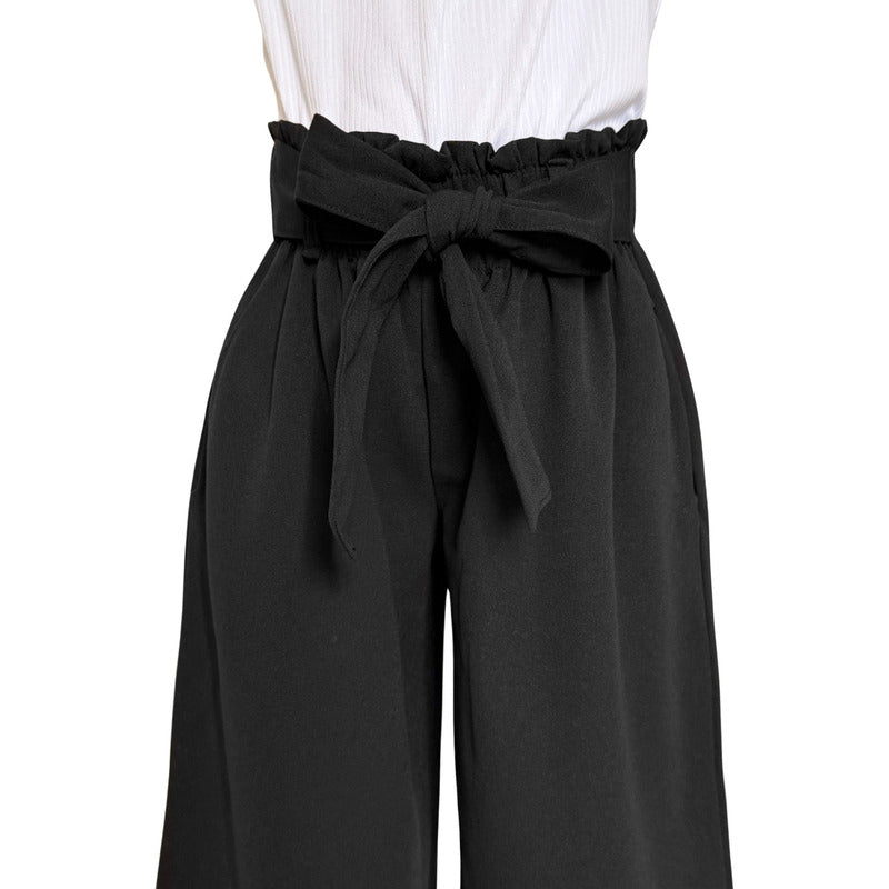 Pantalón Niña Pierna Ancha Cintura Elastica