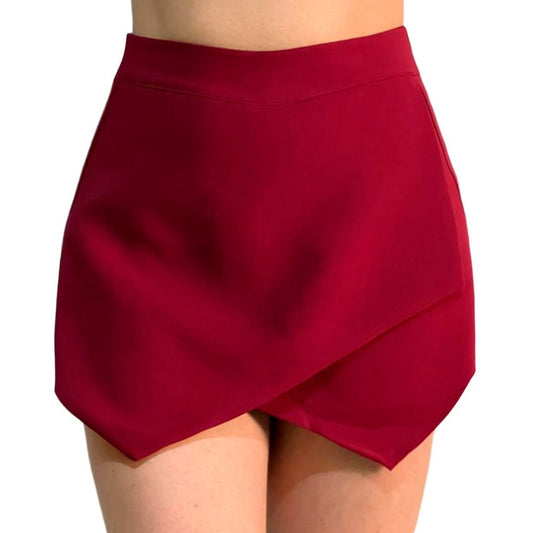 Short Falda Asimétrico Cintura Alta