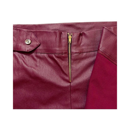 Short Falda 2 Piezas Con Broche Vinipiel + Negro Relieve