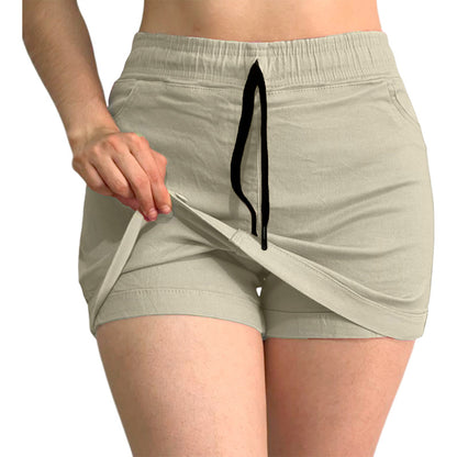 Short Falda 2 Piezas Mujer Gabardina Skinny