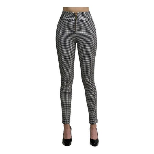 Pantalón Cuadros Dama Tiro Alto Cierre Metálico Premium