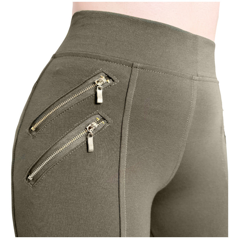 Pantalón Legging Cuatro Cierres Decorativos Skinny