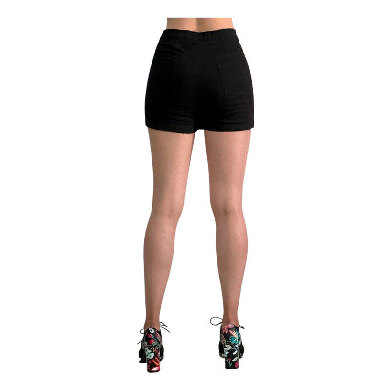 Short Falda 2 Piezas Mujer Gabardina Skinny