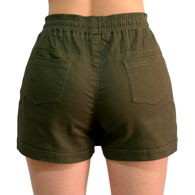 Short Falda 2 Piezas Mujer Gabardina Skinny