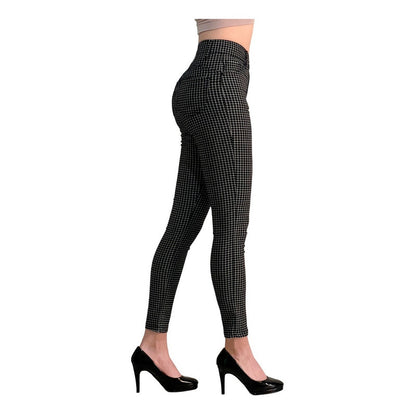 Pantalón Dama Cuadrado Corte Vaquero Tiro Alto