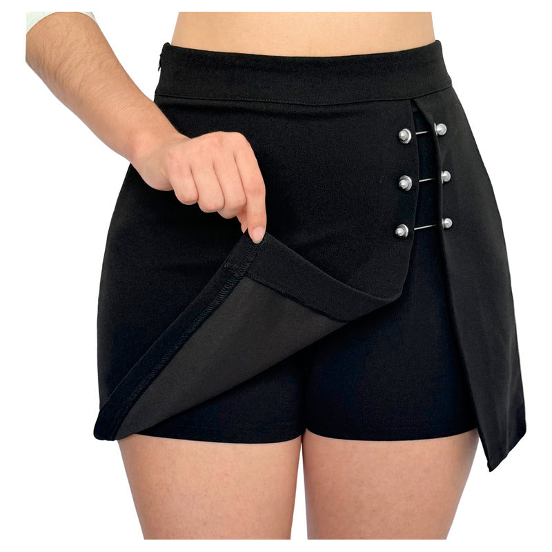 Short Falda Mujer Accesorios De Acero Roscados