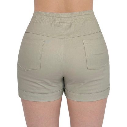 Short Falda 2 Piezas Mujer Gabardina Skinny