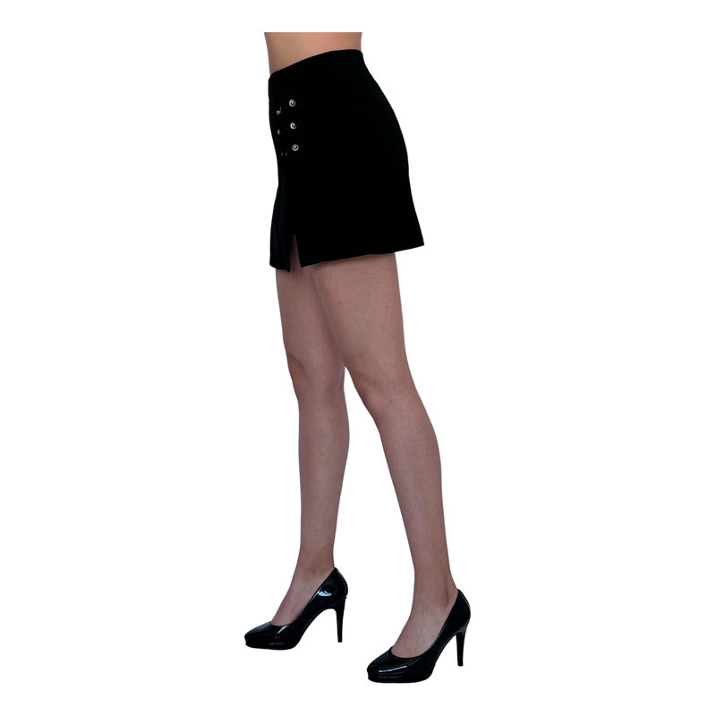 Short Falda Mujer Accesorios De Acero Roscados