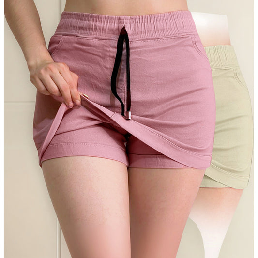 Short Falda 2 Piezas Mujer Gabardina Skinny