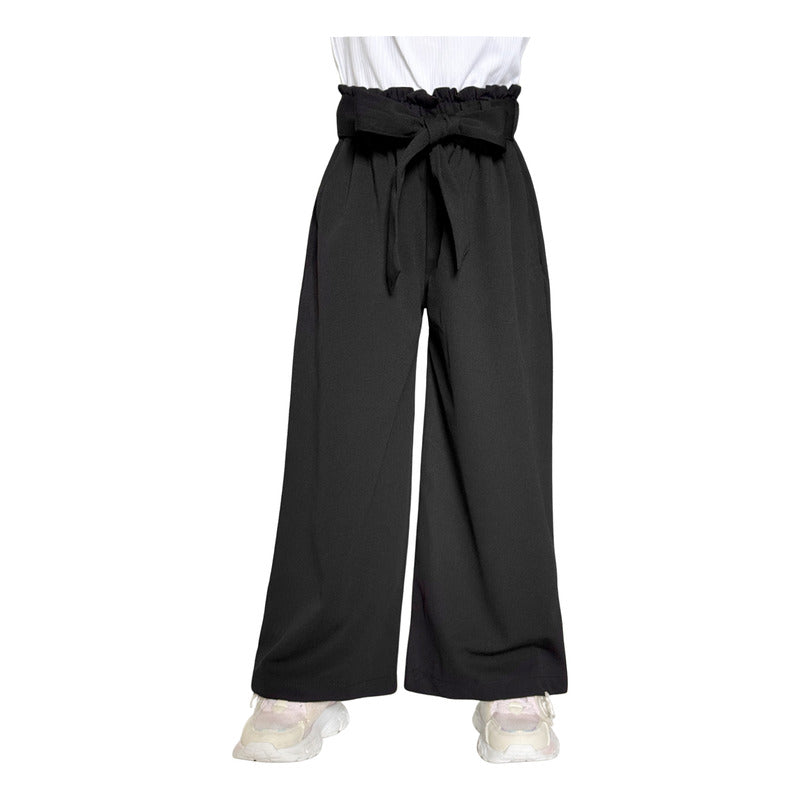 Pantalón Niña Pierna Ancha Cintura Elastica