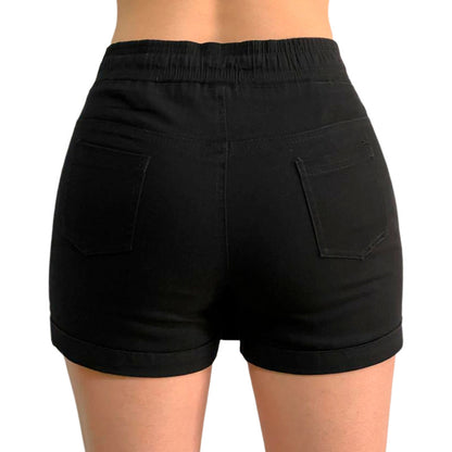 Short Falda 2 Piezas Mujer Gabardina Skinny