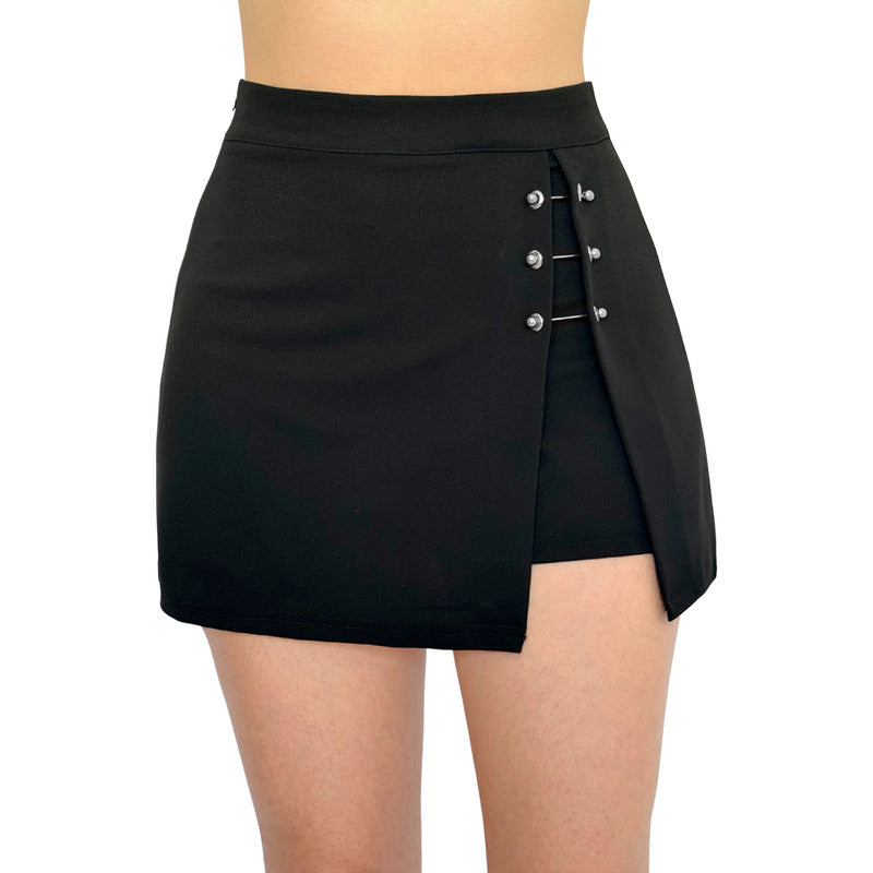 Short Falda Mujer Accesorios De Acero Roscados