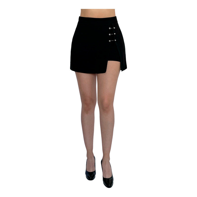Short Falda Mujer Accesorios De Acero Roscados