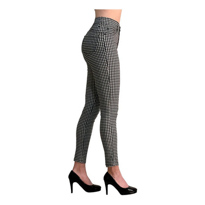 Pantalón Dama Cuadrado Corte Vaquero Tiro Alto