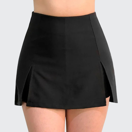 Short Falda Mujer Abertura Doble Delantera - AIDEE GIAN