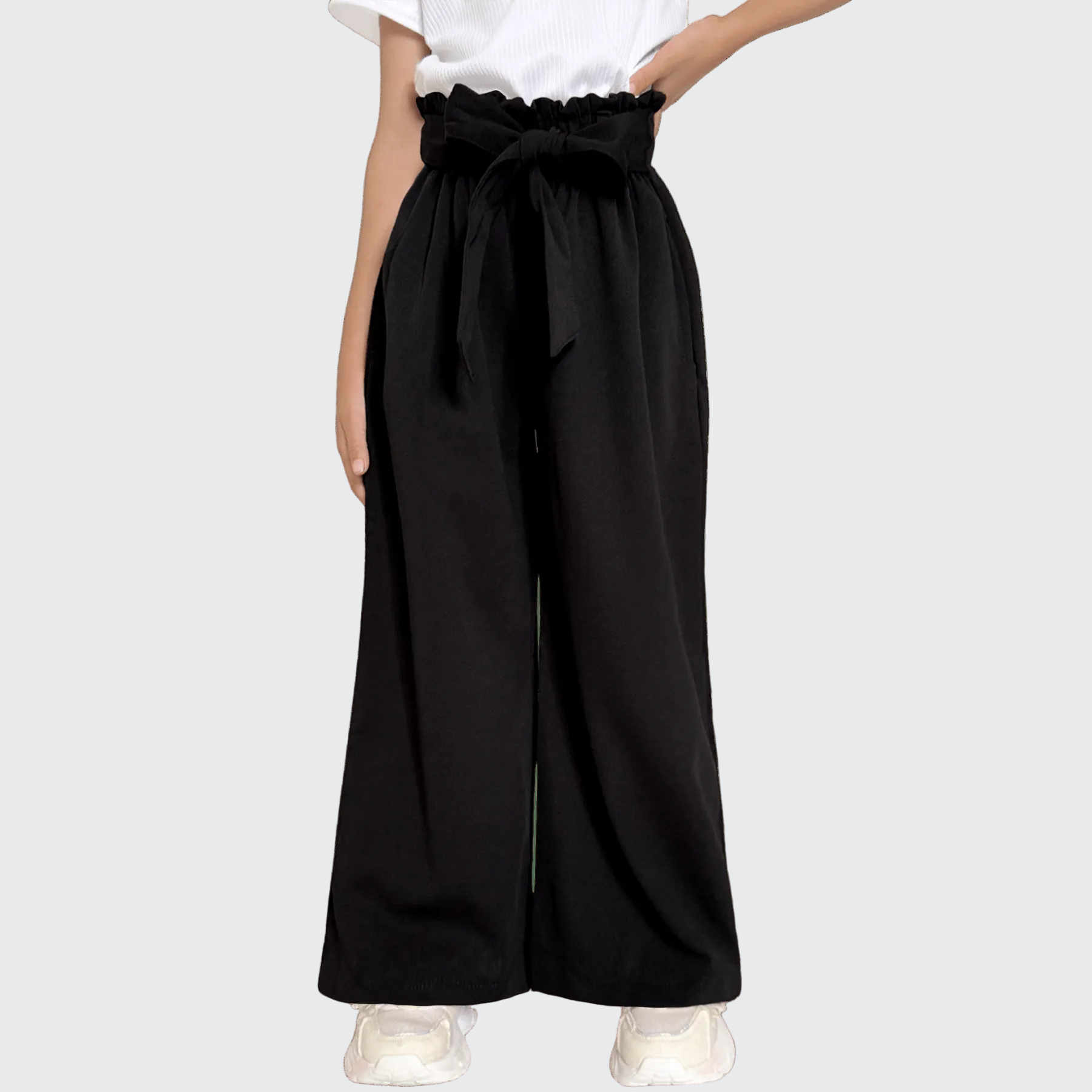 Pantalón Niña Pierna Ancha Cintura Elastica - AIDEE GIAN