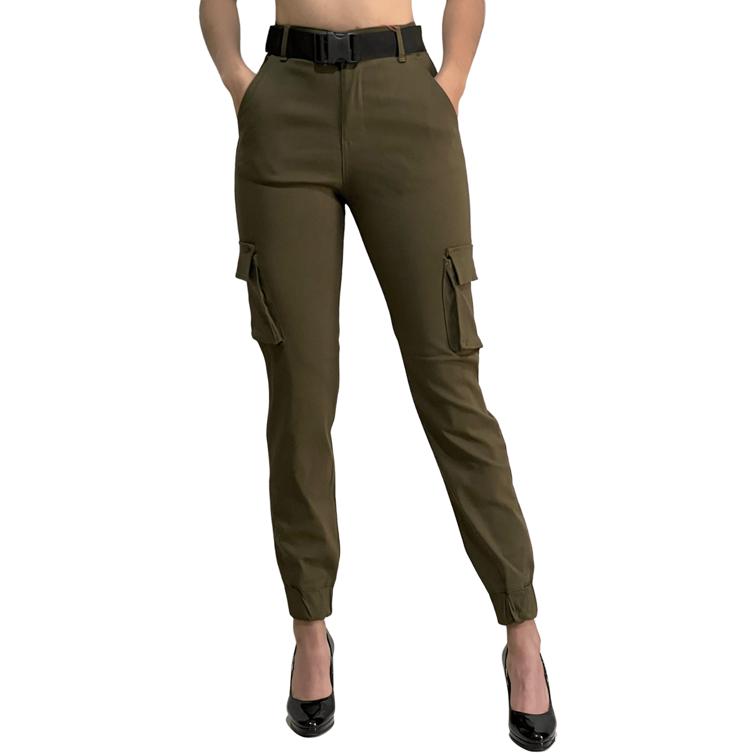 Jogger Cargo Mujer Cinturón Incluido Stretch - AIDEE GIAN