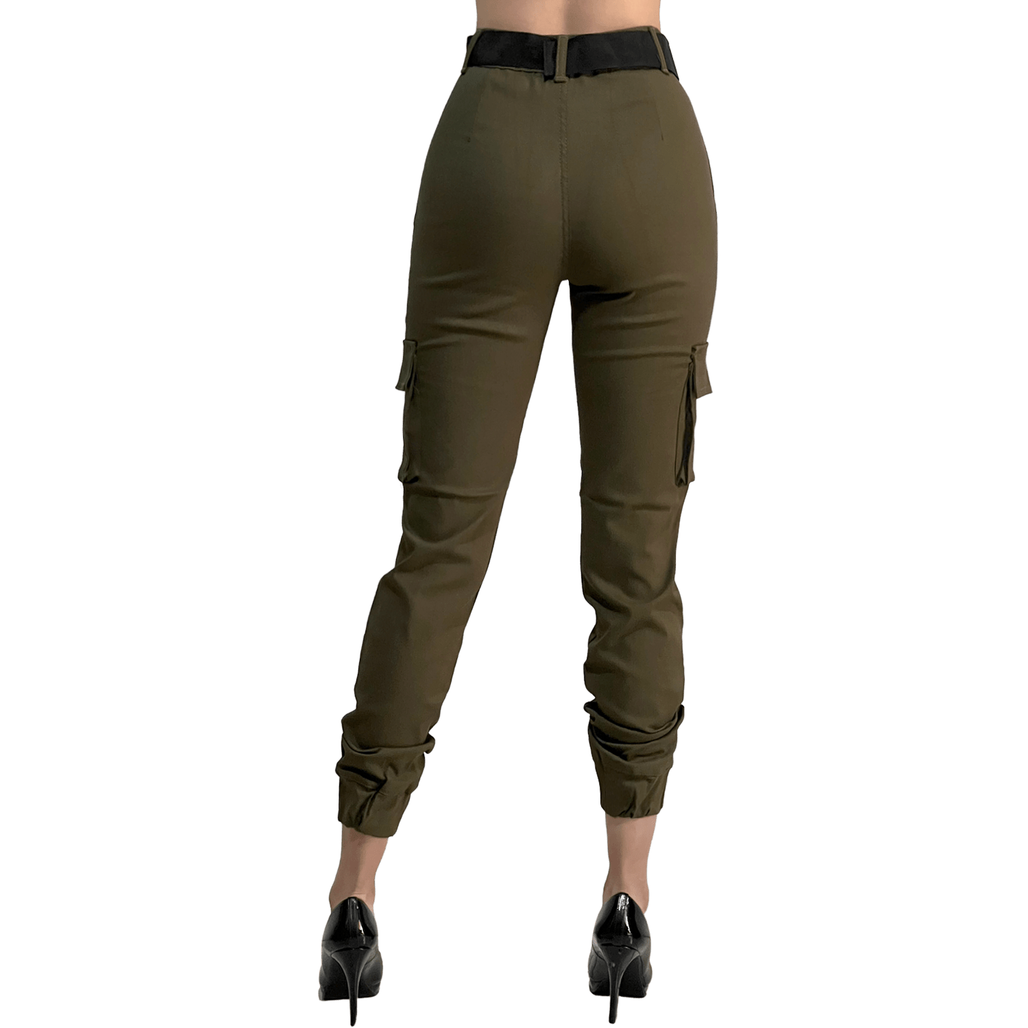 Jogger Cargo Mujer Cinturón Incluido Stretch - AIDEE GIAN