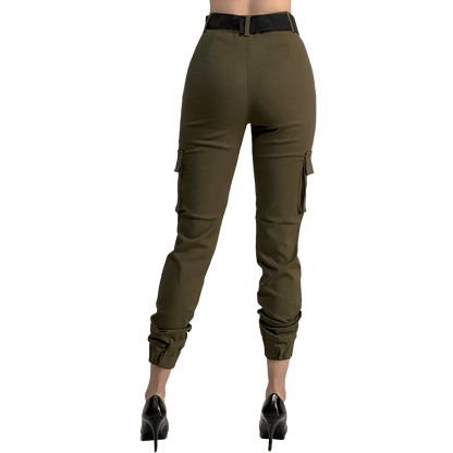 Jogger Cargo Mujer Cinturón Incluido Stretch - AIDEE GIAN
