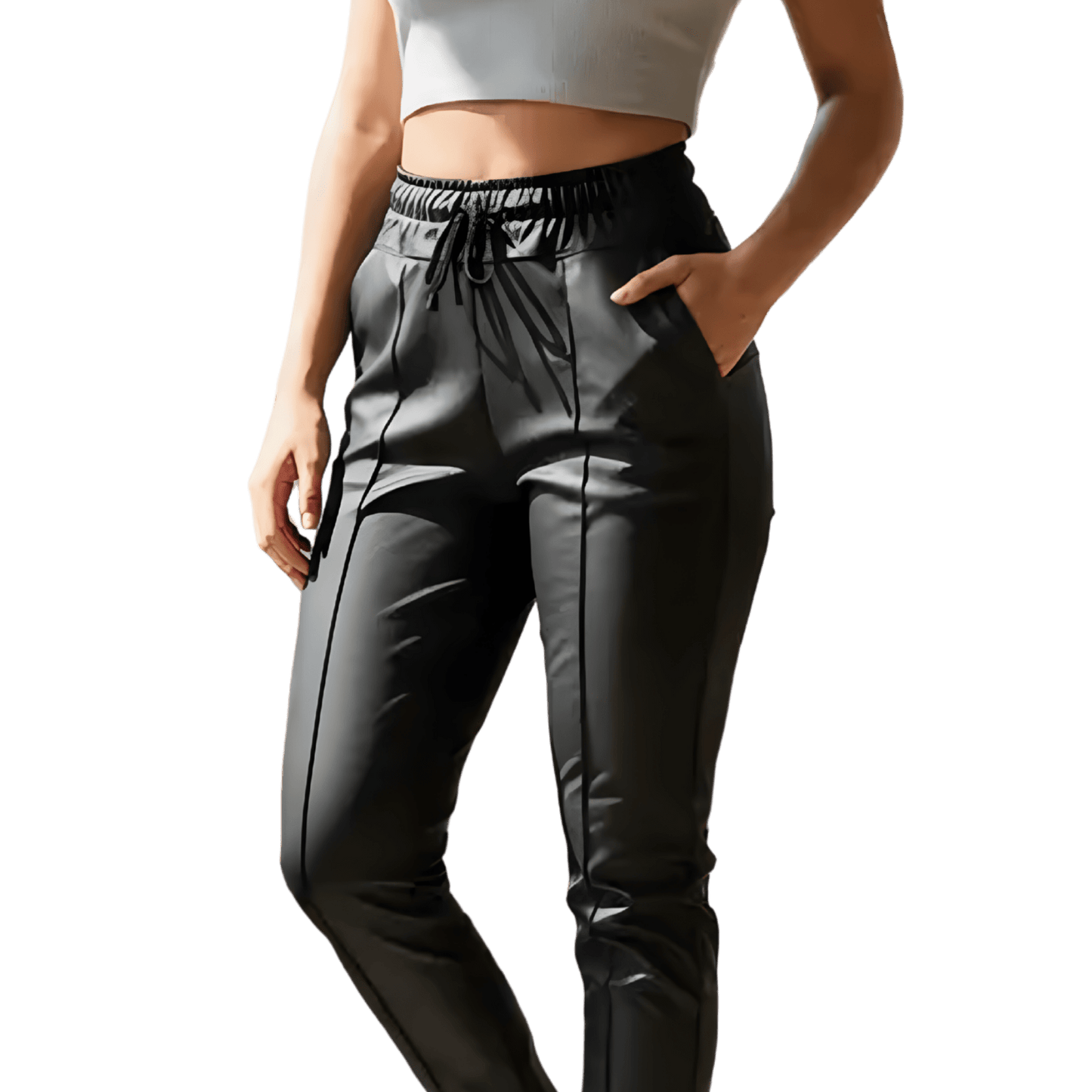 Jogger Vinipiel Mujer Stretch - AIDEE GIAN