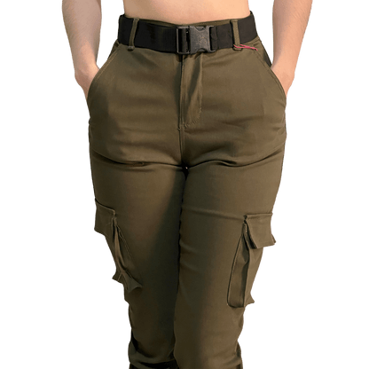 Jogger Cargo Mujer Cinturón Incluido Stretch - AIDEE GIAN