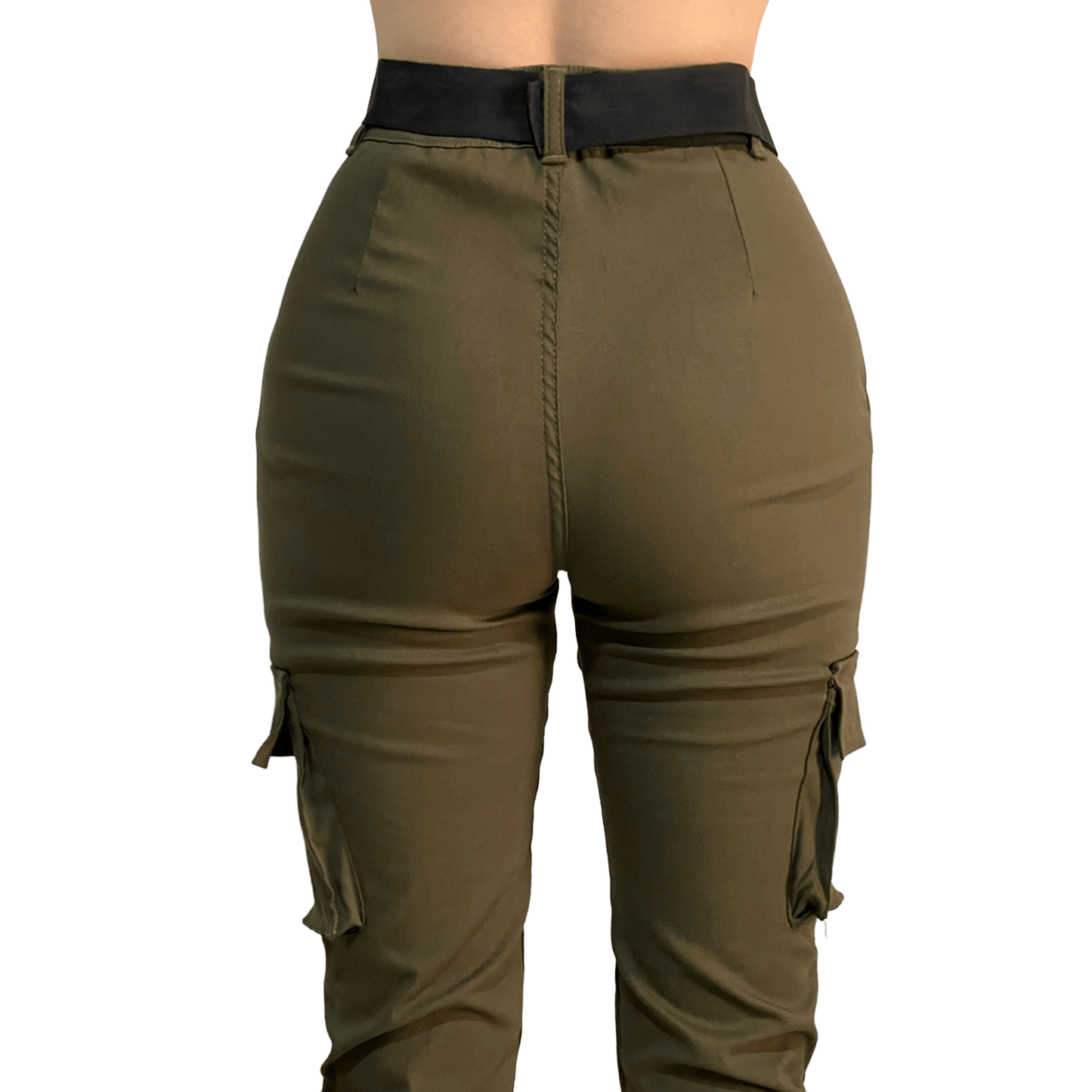 Jogger Cargo Mujer Cinturón Incluido Stretch - AIDEE GIAN
