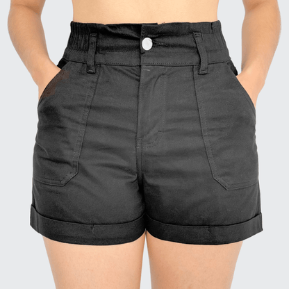 Short Casual Mujer Juvenil Gabardina Cintura Con Elástico - AIDEE GIAN