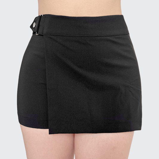 Falda Short Mujer Stretch Broche Lateral Y Cierre Metálico - AIDEE GIAN