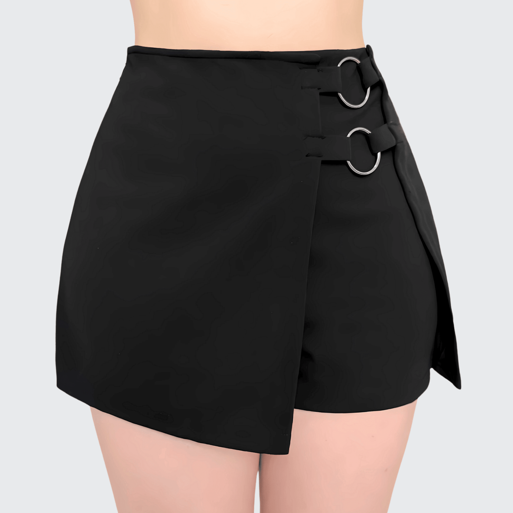 Short Falda Mujer Doble Aro Metálico - AIDEE GIAN