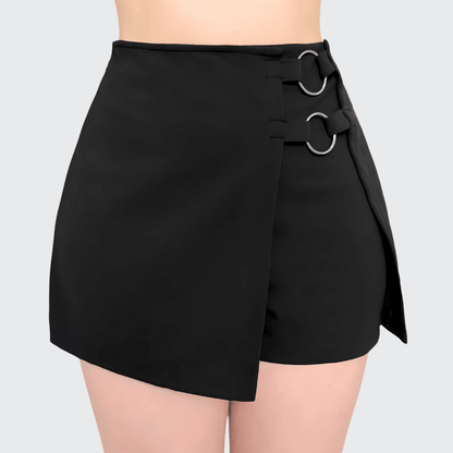 Short Falda Mujer Doble Aro Metálico - AIDEE GIAN